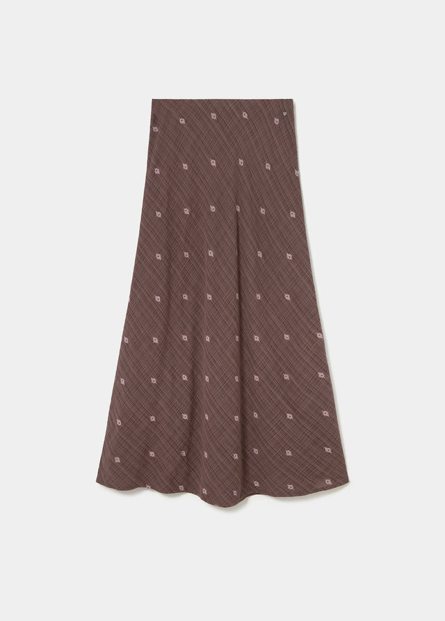 Lange rok met borduursels