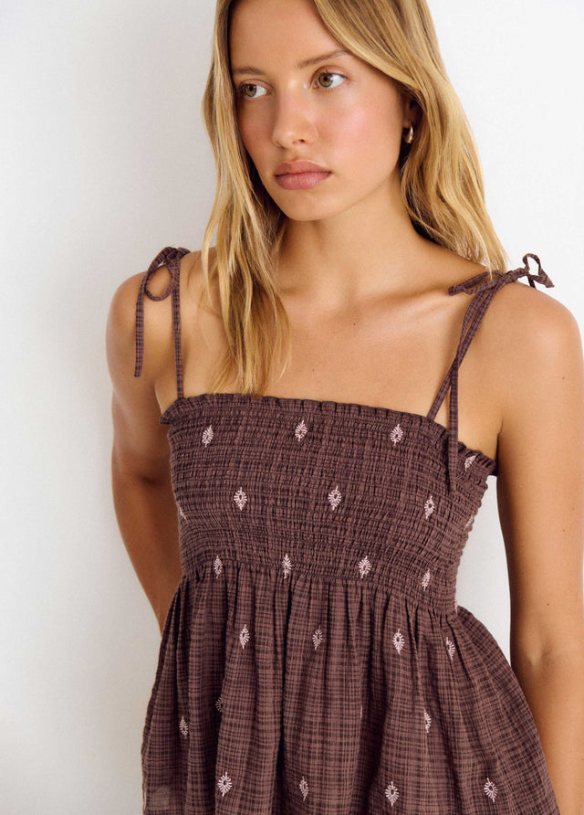 Top tirantes smock doby
