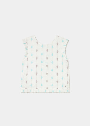 Blouse multiposition brodée
