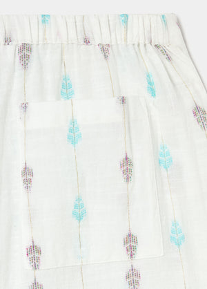 Pantalón bombacho bordado