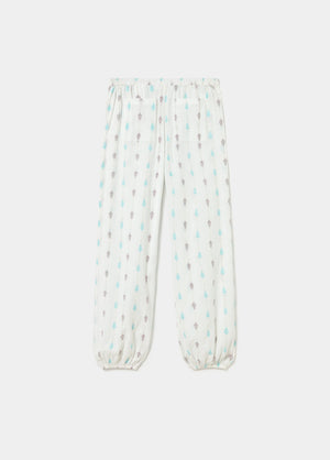 Pantalón bombacho bordado