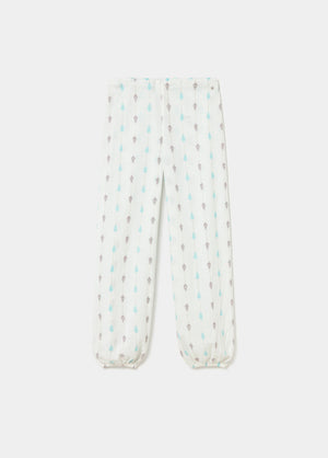 Pantalón bombacho bordado