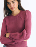 Blusa smock botones