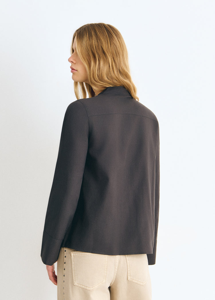Blouse with Napoleon-style button detail