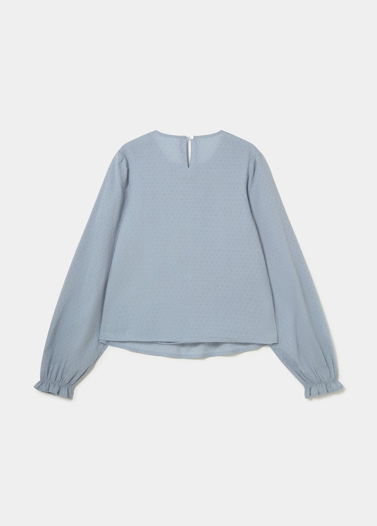 Blusa laces cuello cerrado