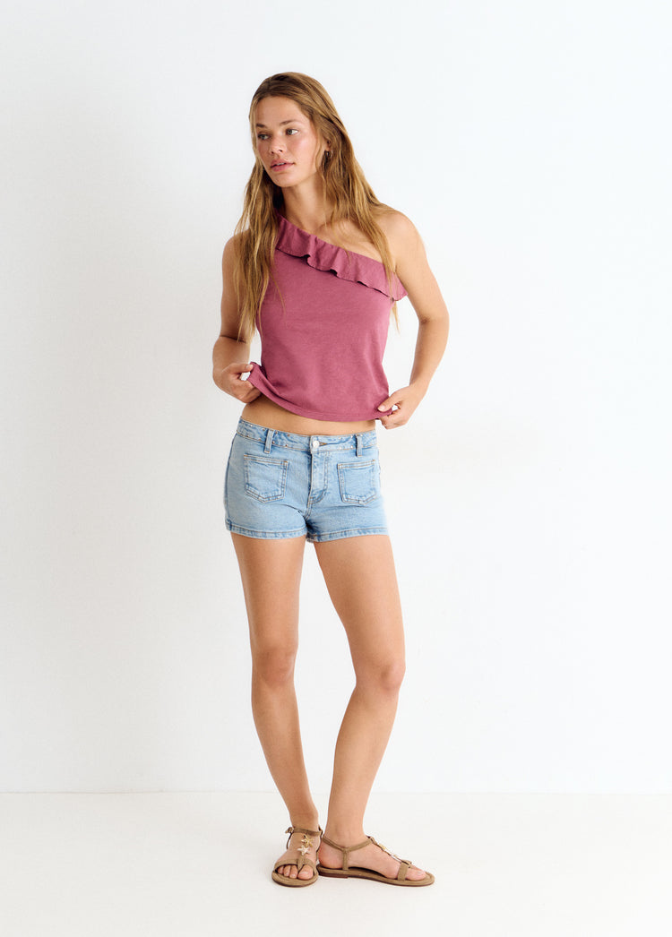 Camiseta asimétrica volante