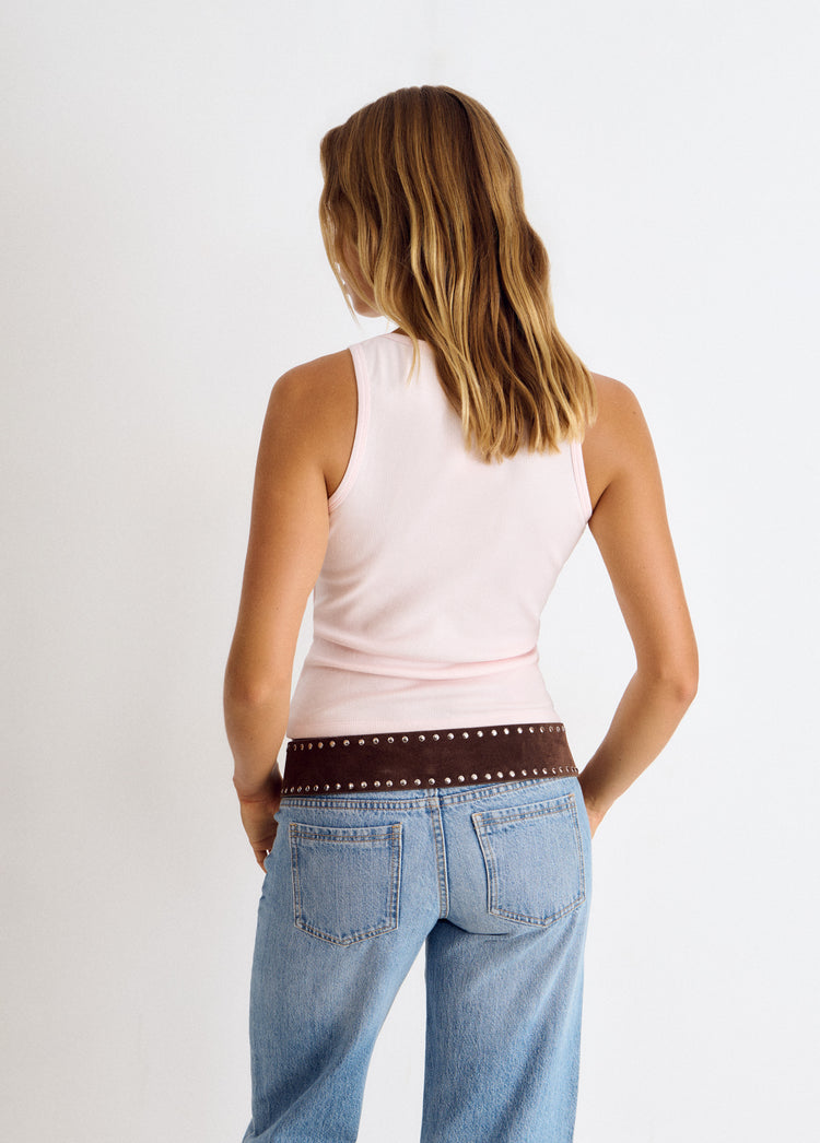 Tank top patch marron