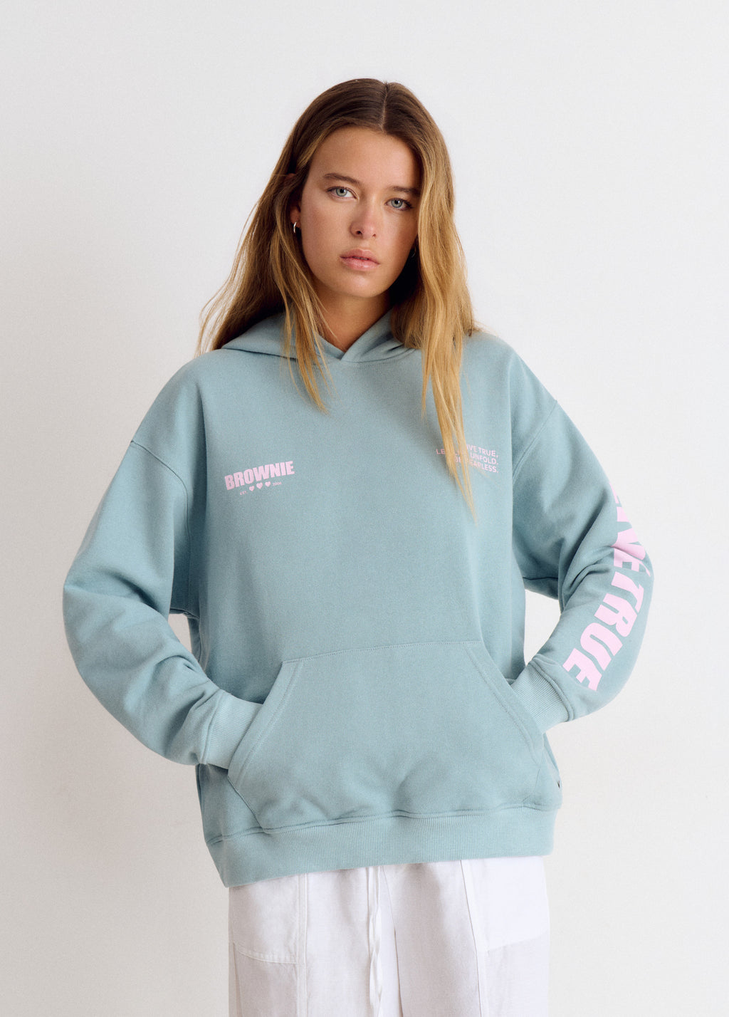 Sudadera oversized lavada y parche