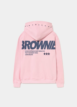 Sudadera capucha estrellas brownie