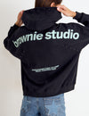 Sudadera capucha tachas