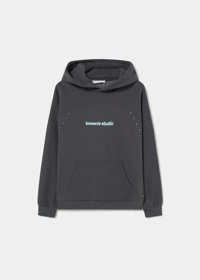 Hoodie with studs