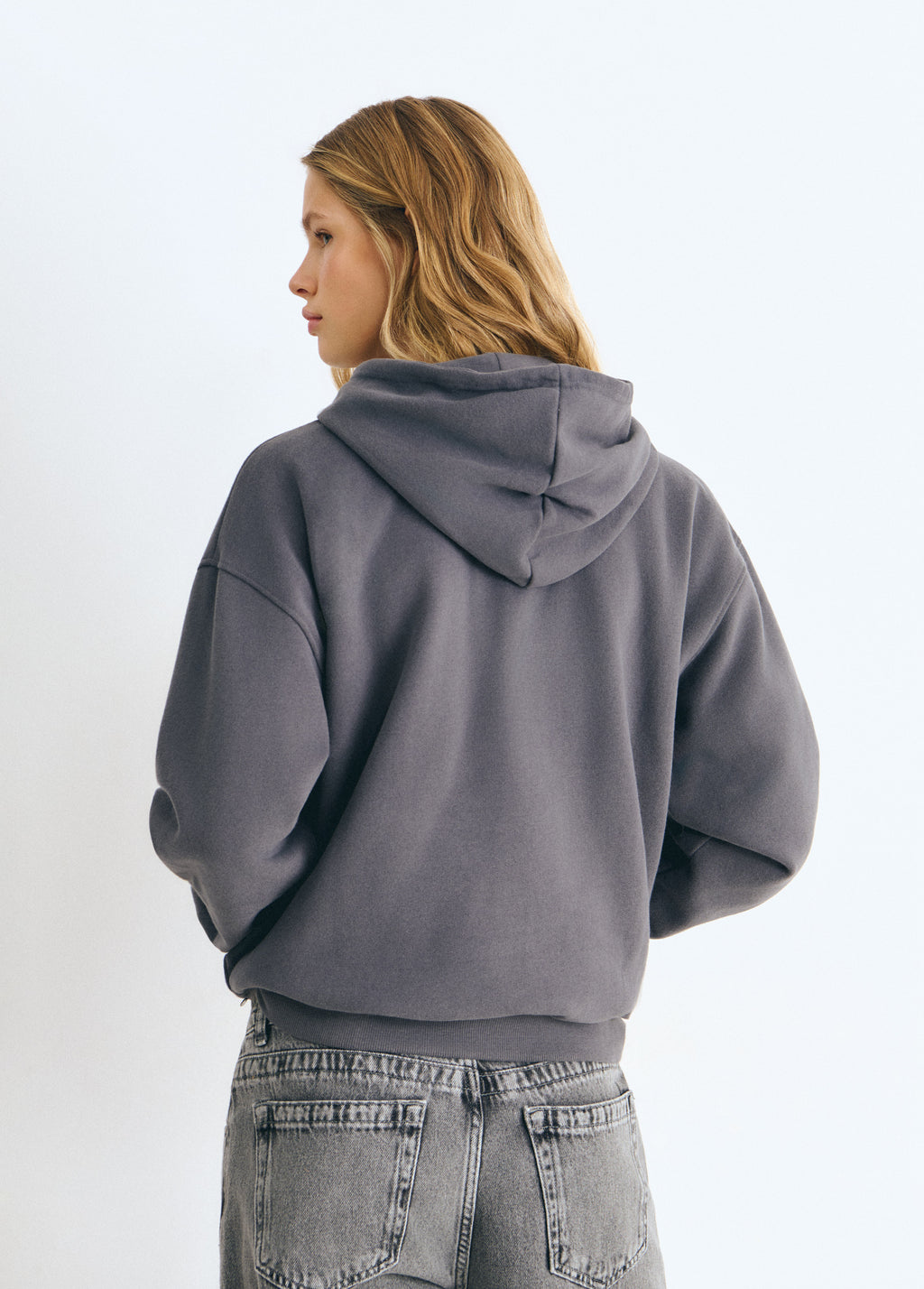 Wings print hooded sweatshirt