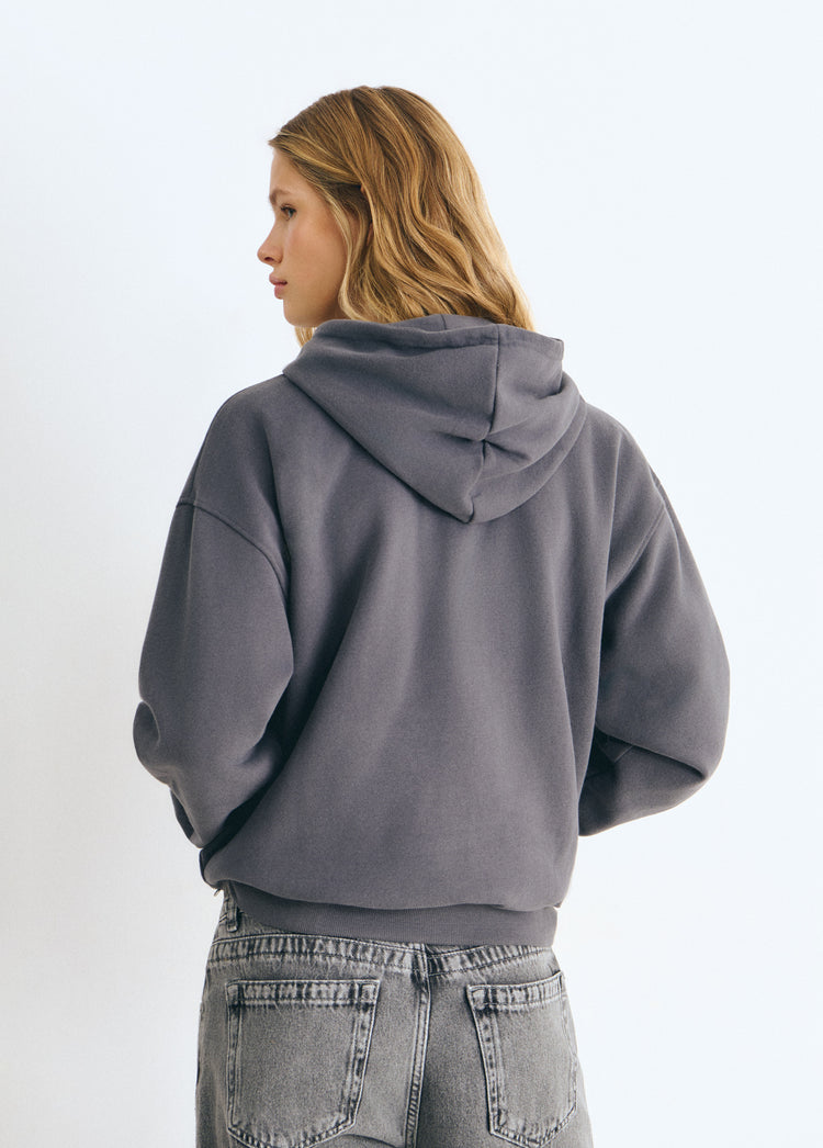 Sweat-shirt à capuche imprimé ailes
