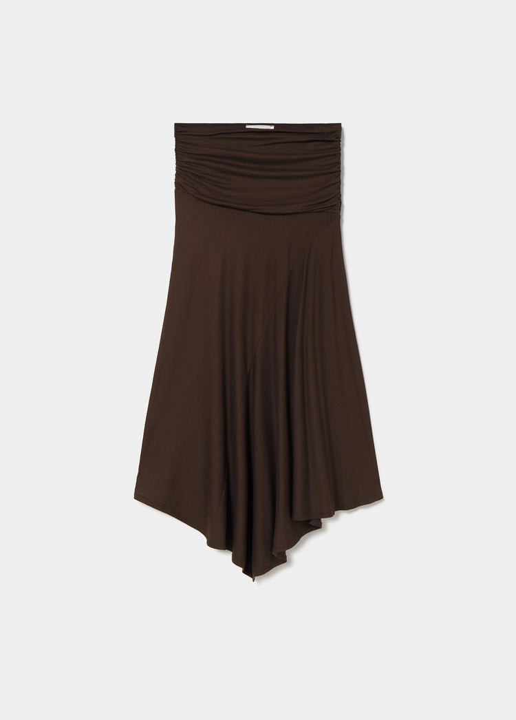 Jupe asymétrique à ceinture