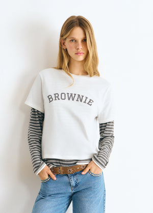 Brownie T-shirt met tekst