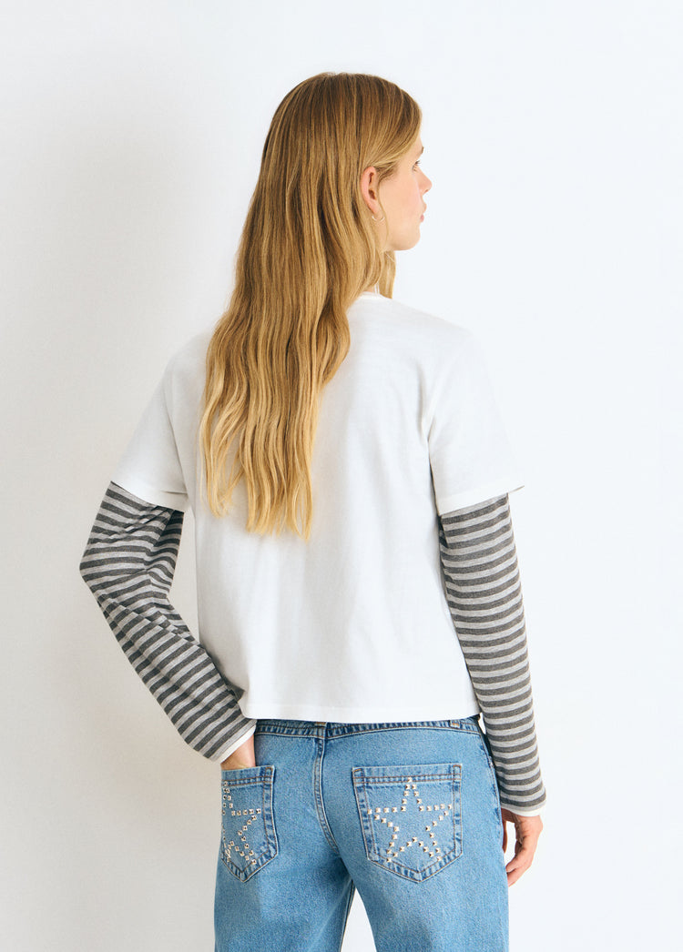 T-shirt con scritta Brownie