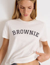 Brownie-T-Shirt mit Schriftzug
