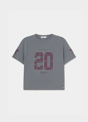 Camiseta aniversario tachas