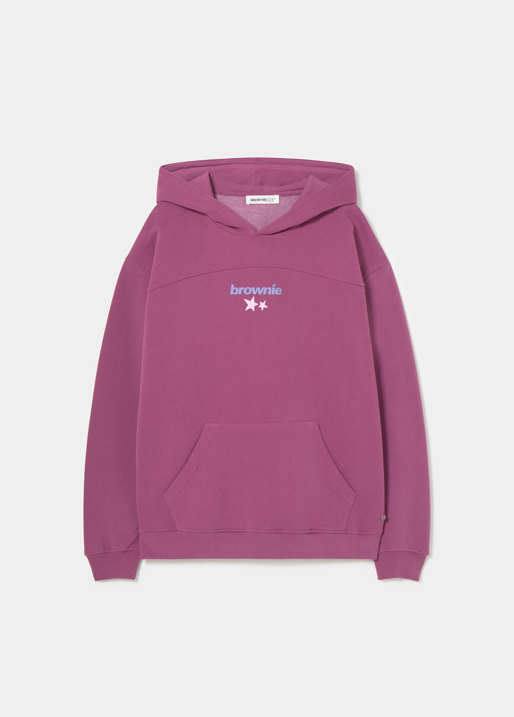 Star-print hooded sweatshirt