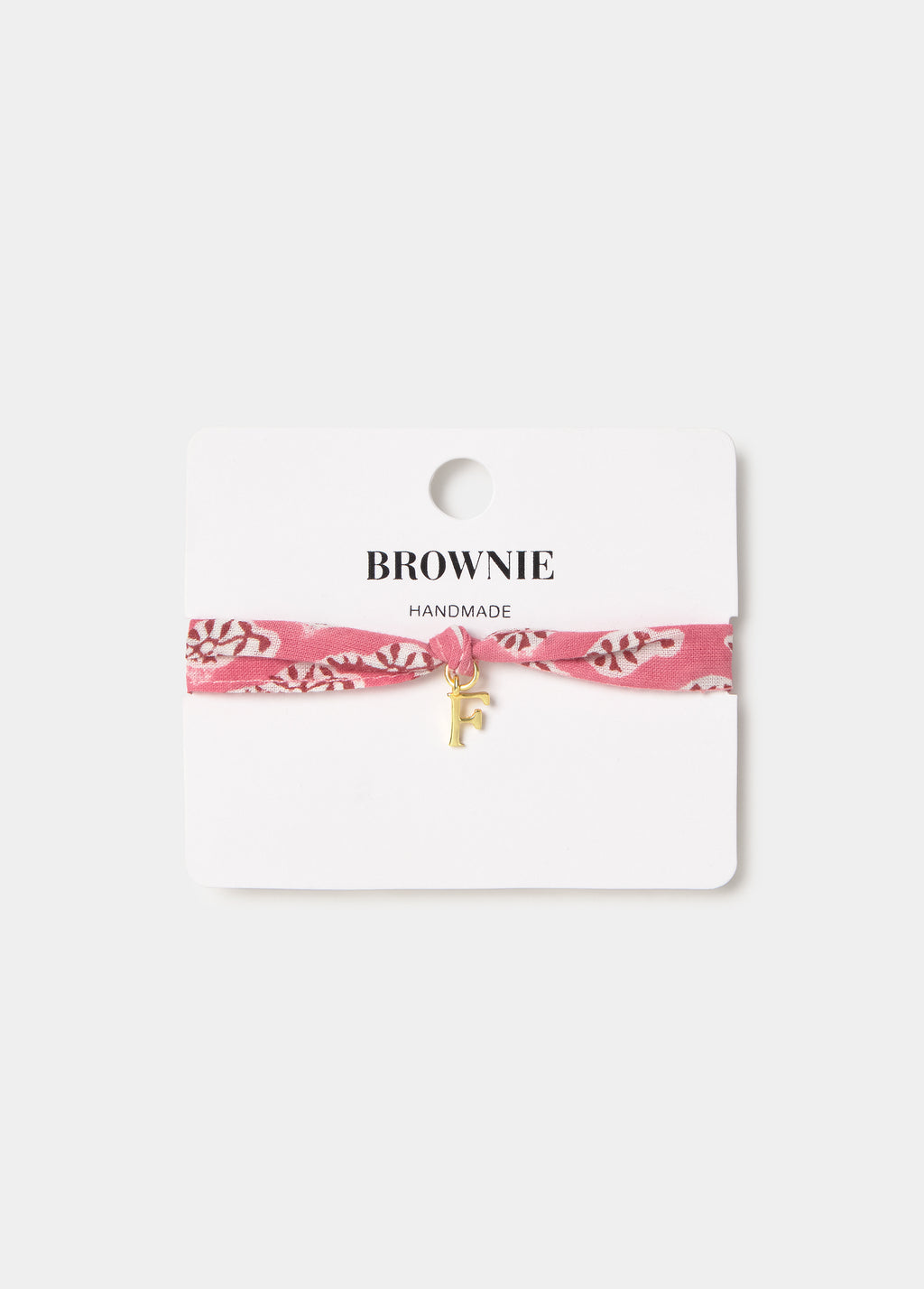 Initial F bracelet