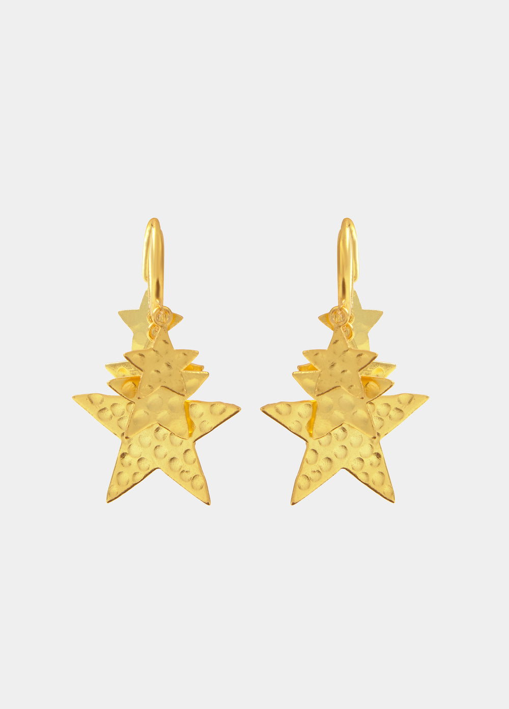 Star hoop earrings
