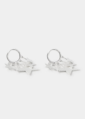 Pendientes aro estrellas