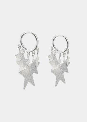 Pendientes aro estrellas