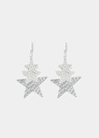 Star hoop earrings