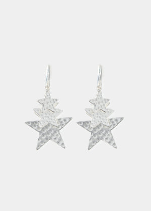 Pendientes aro estrellas