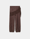 Trouser harem with fringed scarf
