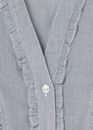 Blouse à manches courtes à rayures