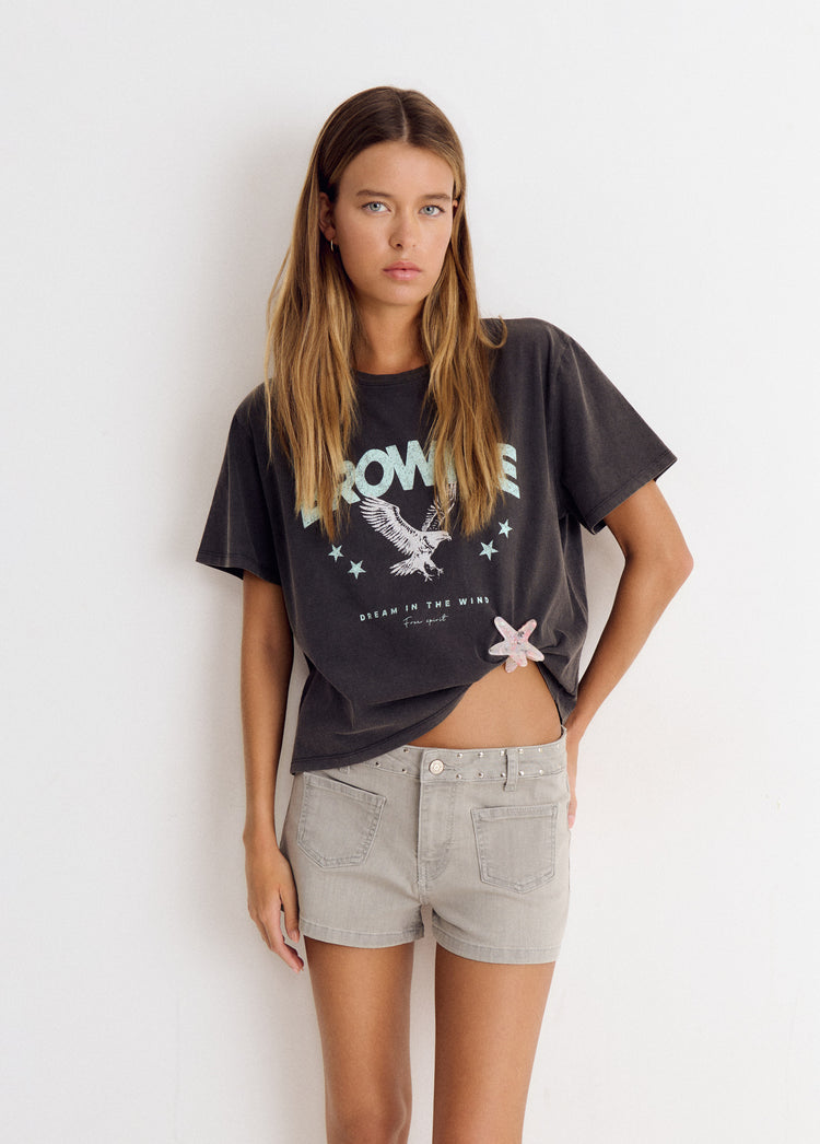 SHORT TACHAS ESTRELLA PARCHE