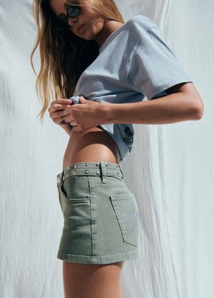 Studs and glitter shorts