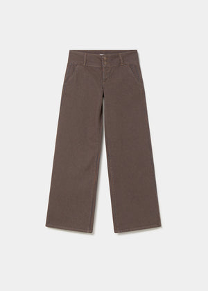 Wide-waist trousers