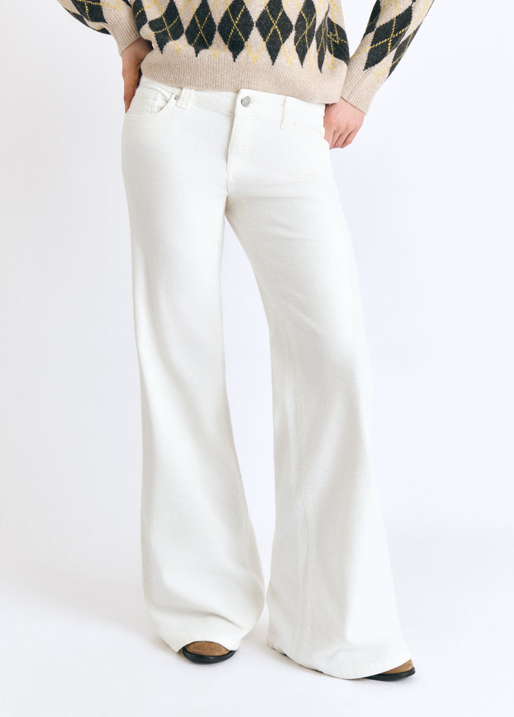 Microcorduroy trousers