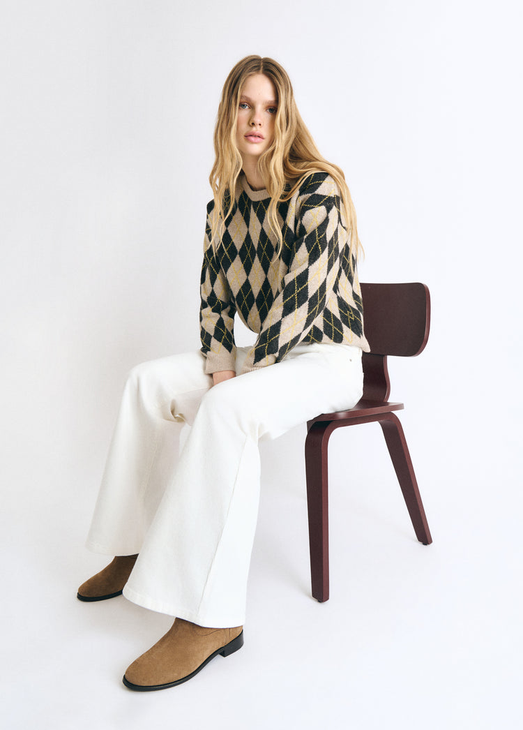 Microcorduroy trousers