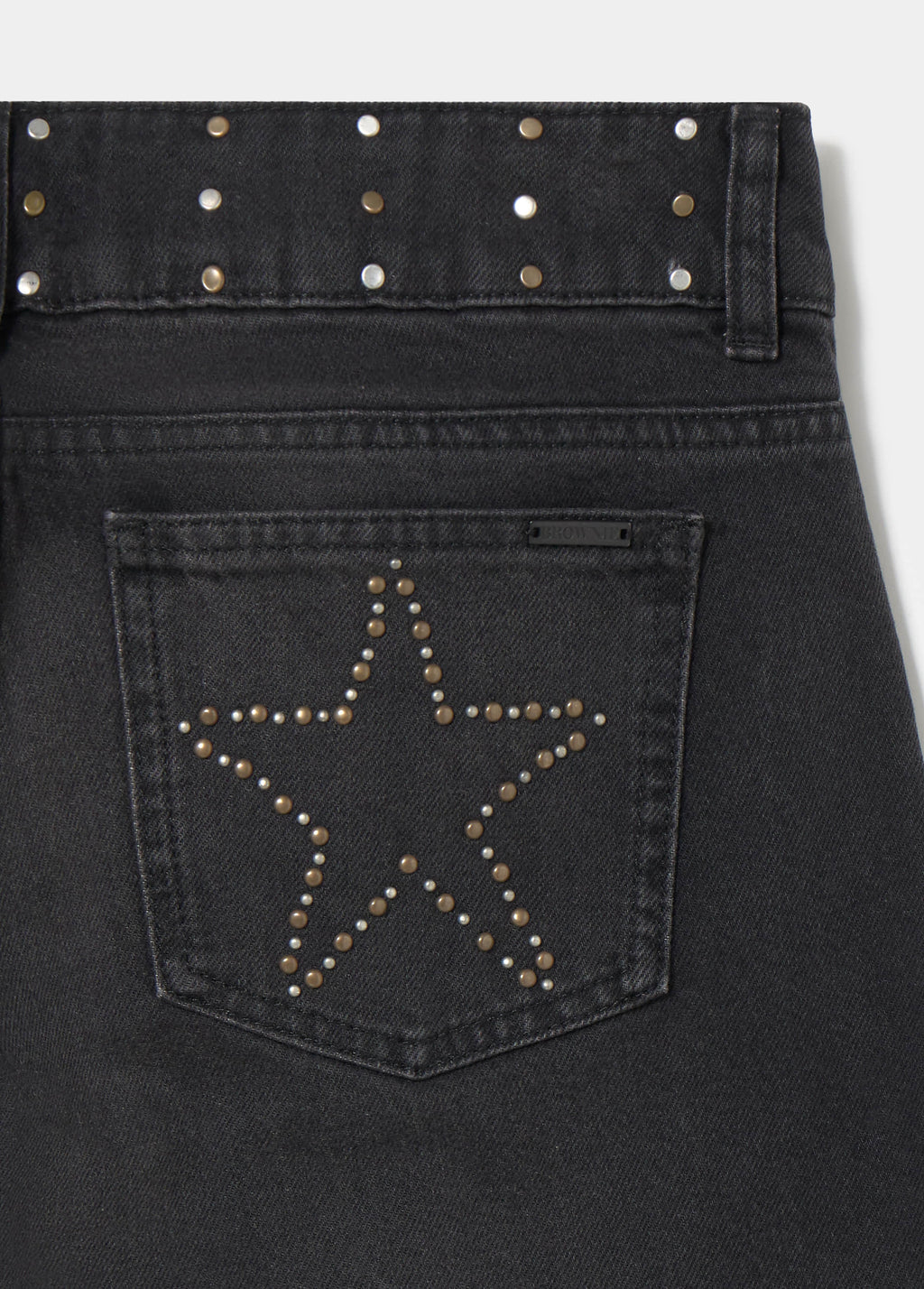 Straight-leg jeans with stars