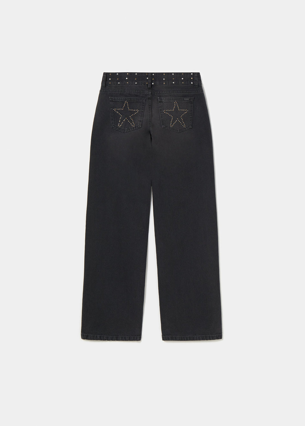 Straight-leg jeans with stars