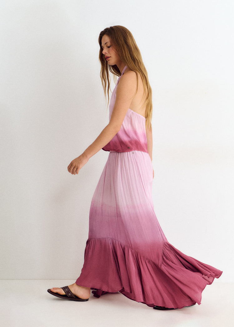 Falda larga tie-dye