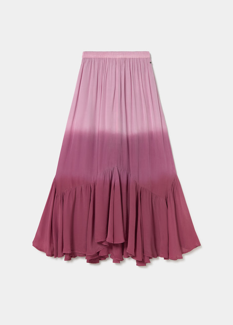 Falda larga tie-dye
