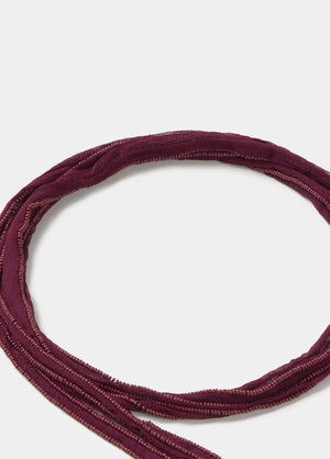 Embroidered necklace