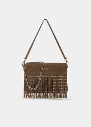 Fringe and stud bag