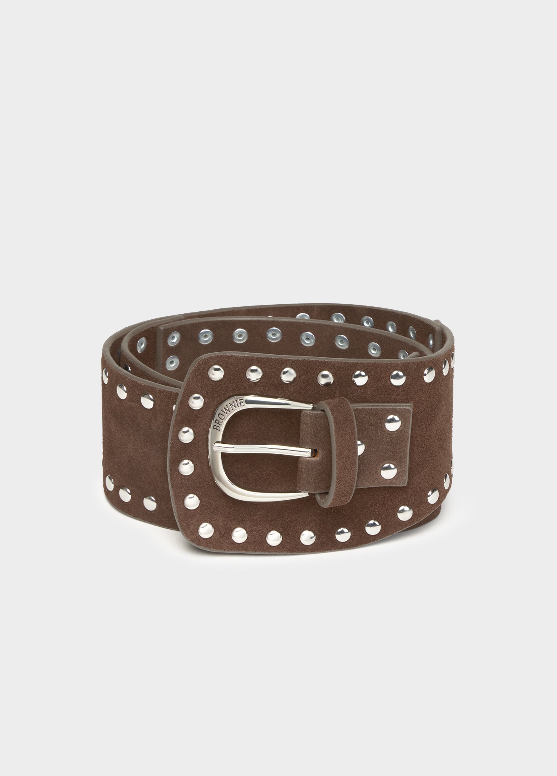 Asymmetric studded belt