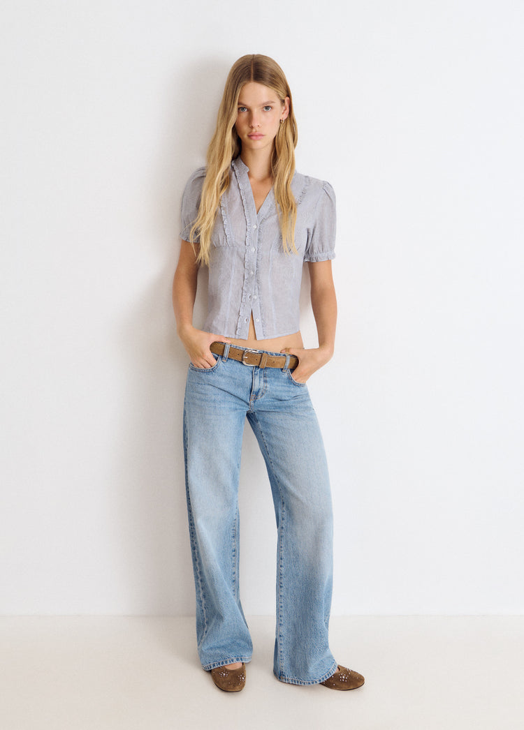 Suede bead belt