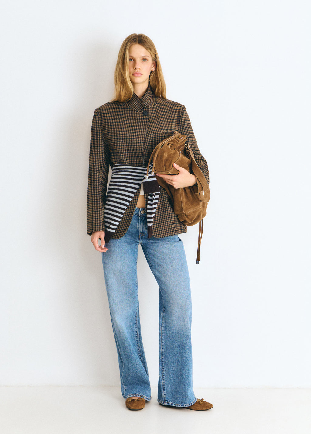 Bolso shopper fruncido