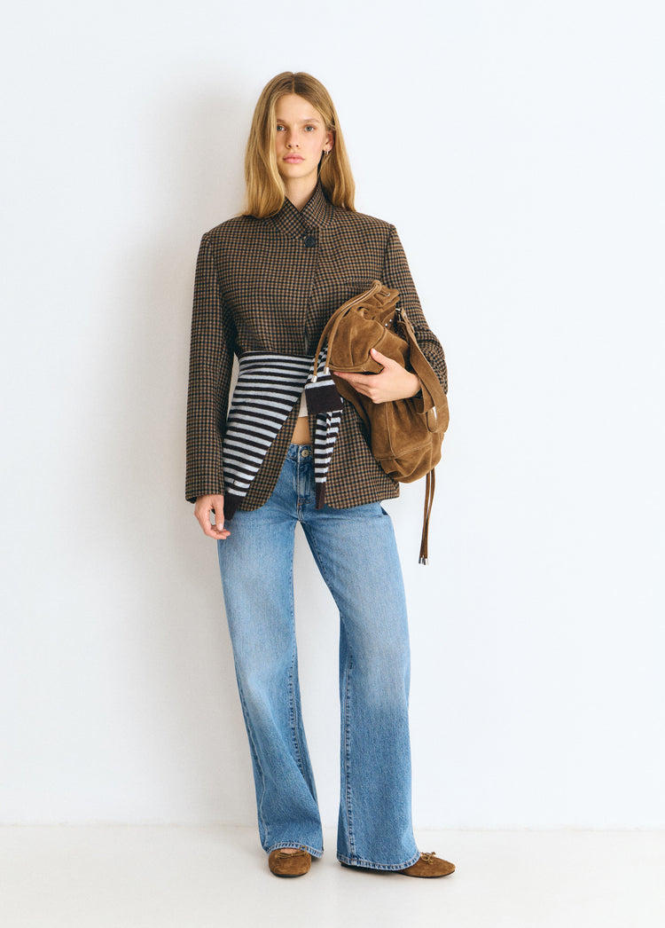 Borsa shopper arricciata