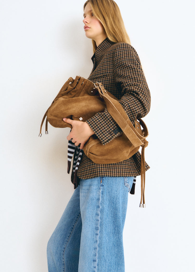 Borsa shopper arricciata