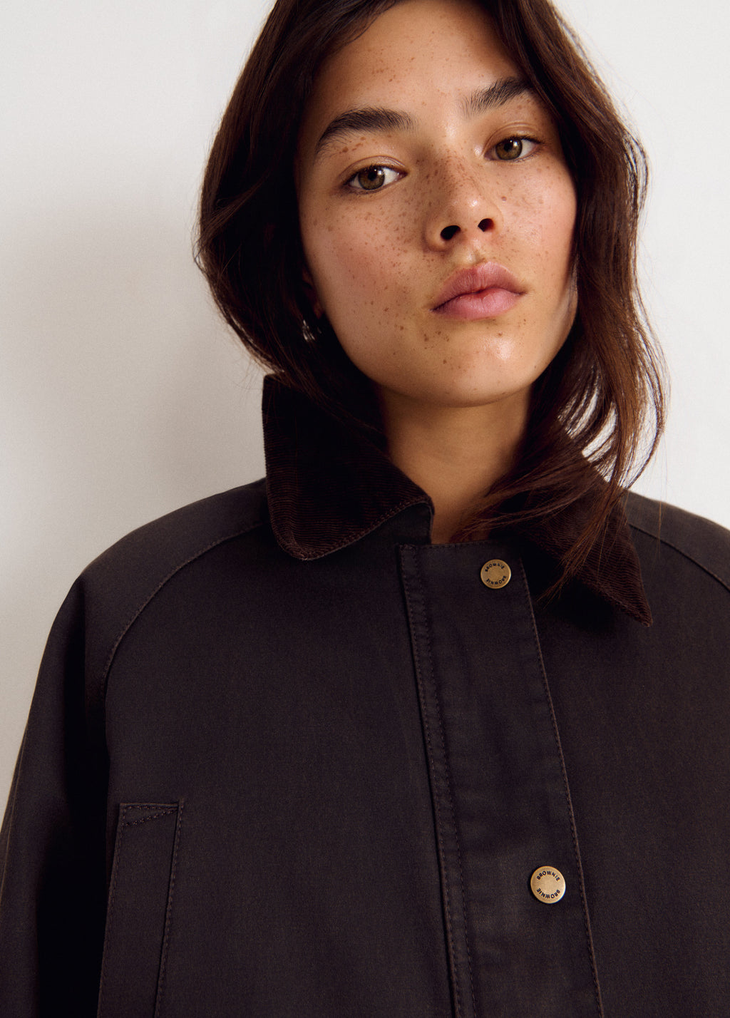 Chaqueta encerada con chaleco borrego
