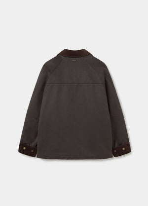 Chaqueta encerada con chaleco borrego