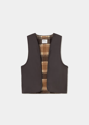 Chaqueta encerada con chaleco borrego